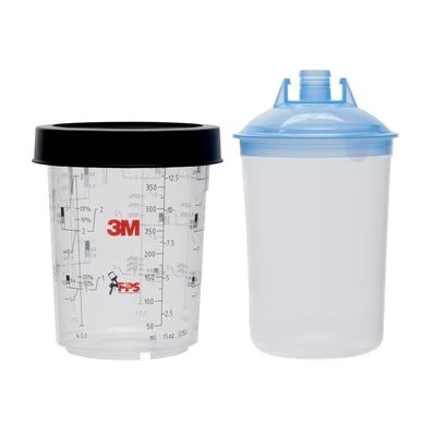 3M PPS Kit med lock och innerkoppar, Midi, 400 ml, 125 µm