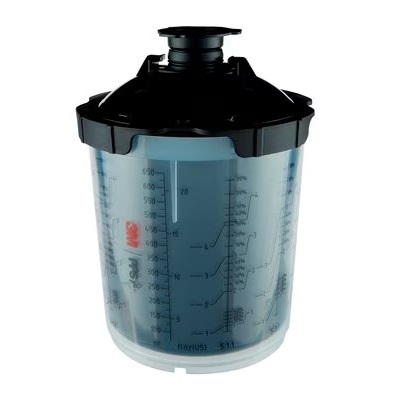 3M PPS Series 2.0 UV, Standard, Innerkopp med lock, 650 ml, 125 µm