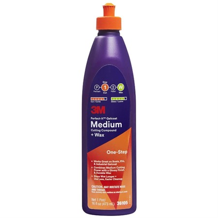 3M Perfect-It Gelcoat Medium Cutting Compound + Wax