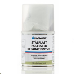 Hagmans Stålplast Polyester reparationsset 250gr