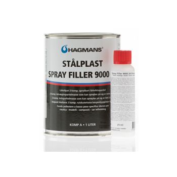 Hagmans Stålplast.Spray Filler 9000 2K 1L