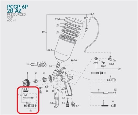 Air valve set
