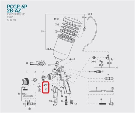 Fluid needle packing nut